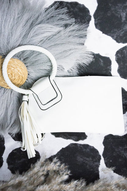 Faux Leather Bangle Clutch
