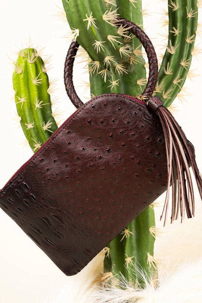 Faux Ostrich Bangle Cluth