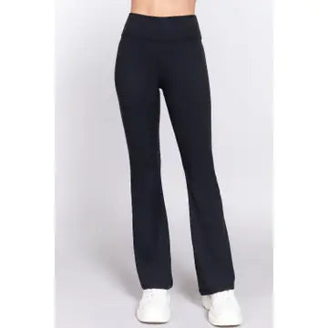 Fitted Flare Stretch Pants