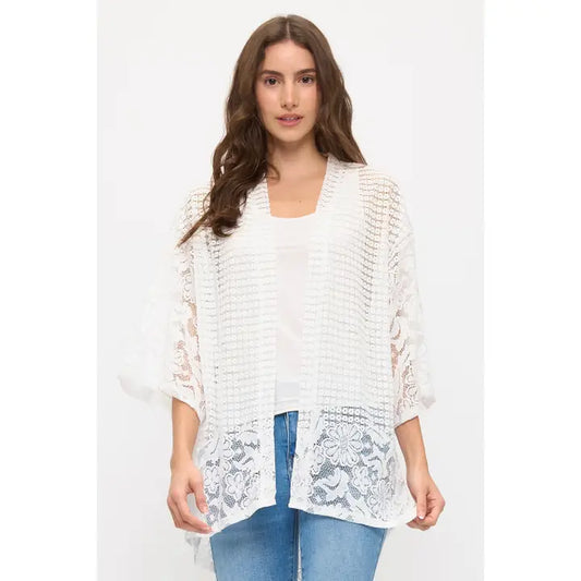 Floral Lace Kimono