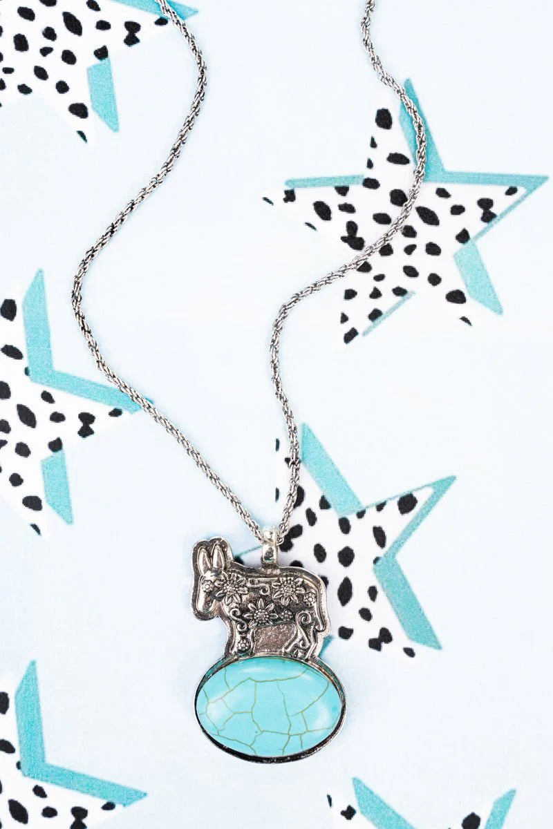 Floral Donkey Necklace