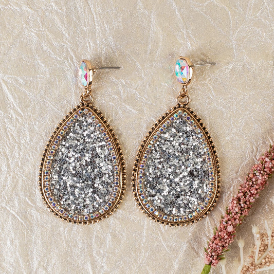 Glitter Drop Earrings