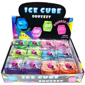 Glittered Ice Cube Squishy