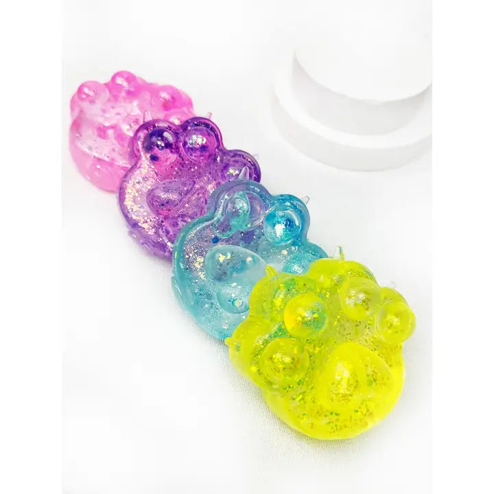 Glittered Paw Squishy