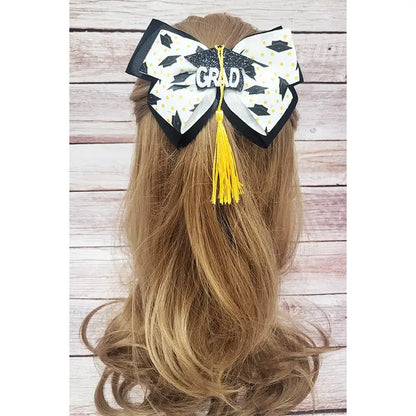 Graduation Hair Bow W/ Tassel