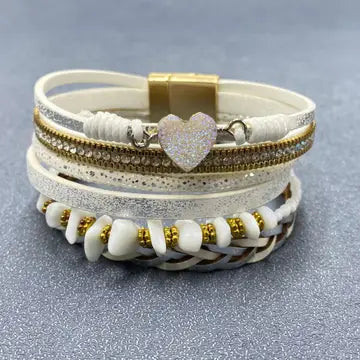 Gravel Woven Magnetic Buckle Bracelet