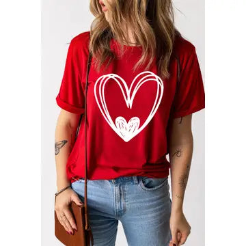 Hand Drawn Heart Tee