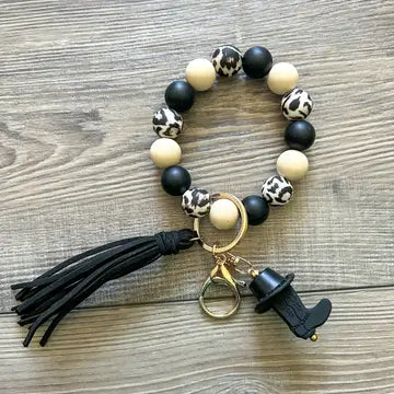 Hat & Boot Western Wristlet Keychain