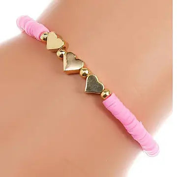 Heart Bead Adjustable Bracelet