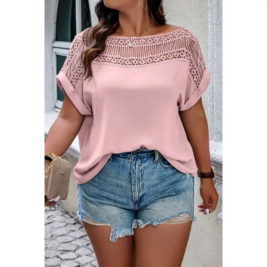 Hollow Out Lace Blouse