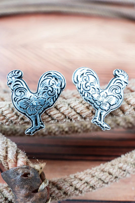 Homestead Helper Rooster Earrings