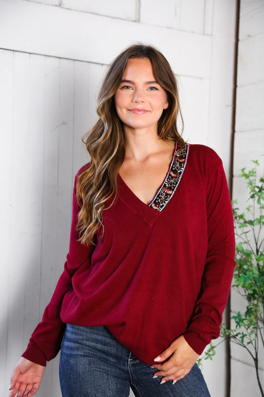 Jeweled Sweater