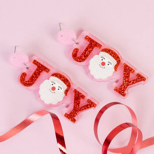 Joy Santa Earrings