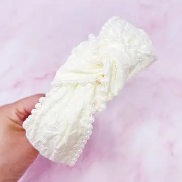 Knot Pearl Embellished Headband