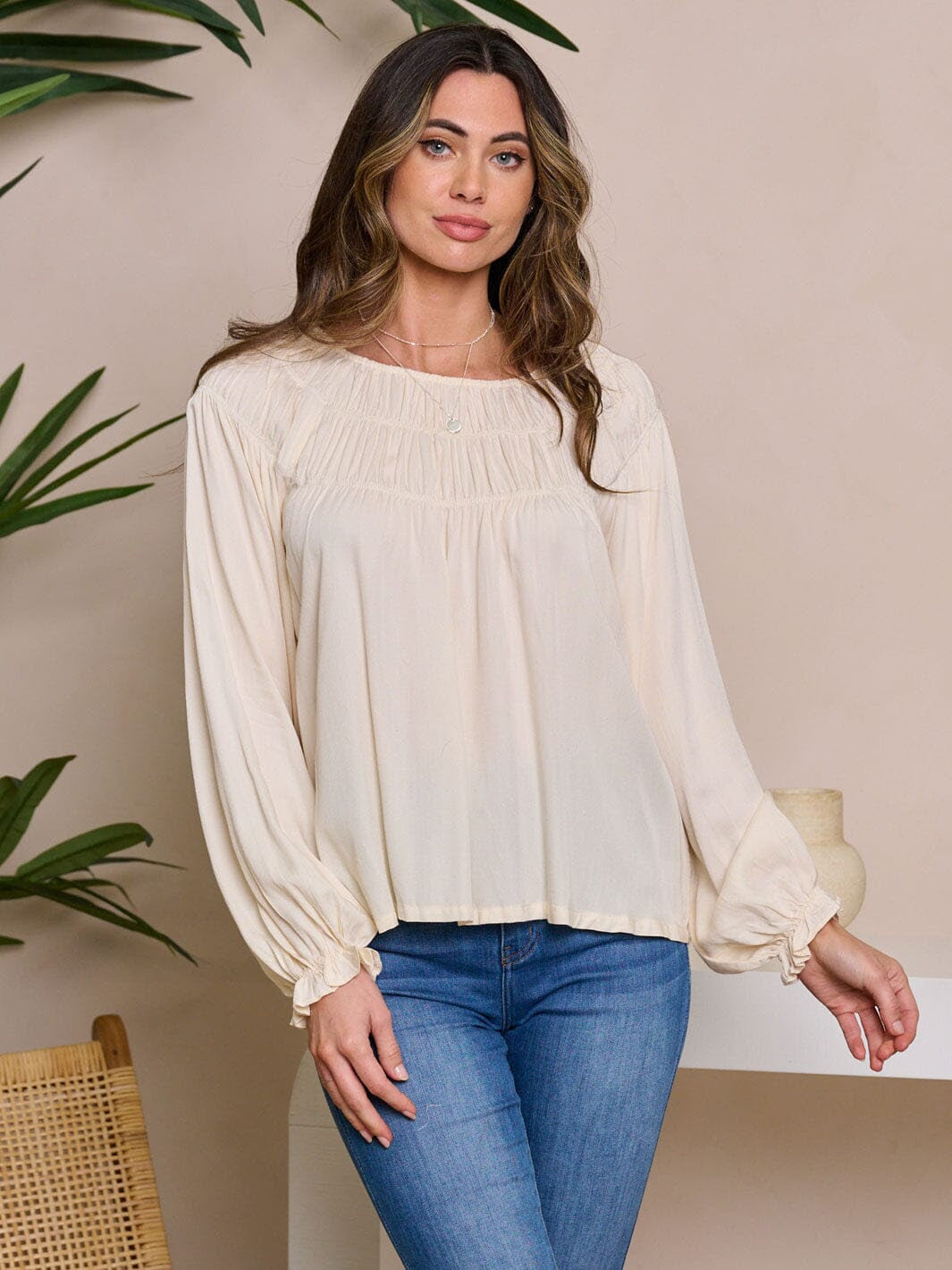 LS Detailed Blouse