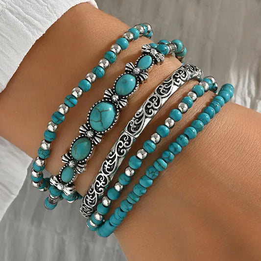 Layered Western Turq Bracelet