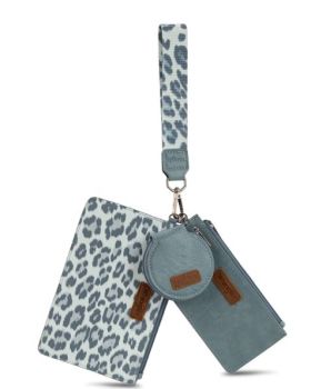 Leo Dual Pouch Wristlet