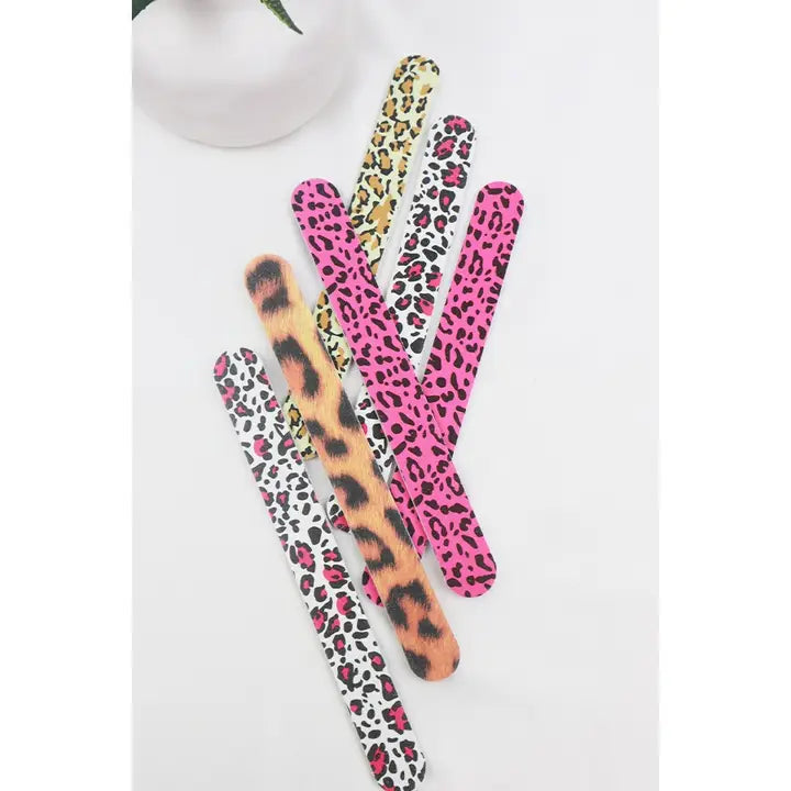 Leopard Nail File Set
