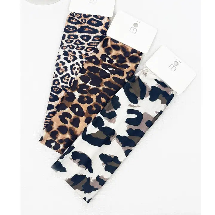 Leopard Print Wide Headband