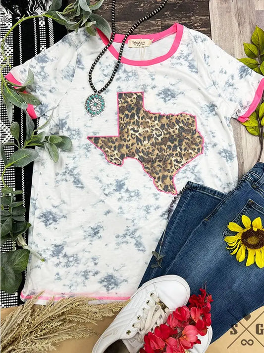 Leopard Texas Marble Tee