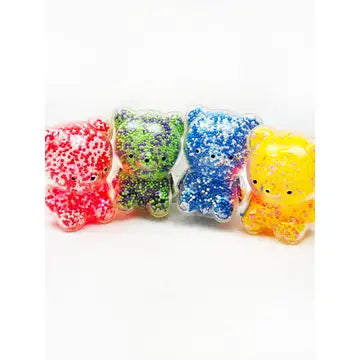 Light Up Bead Fillded Bear Squishy