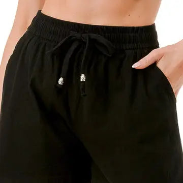 Linen Drawstring Pants