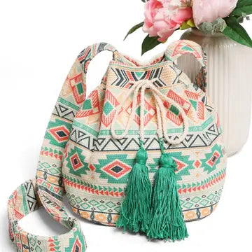 Luna Patterned Bucket Bag