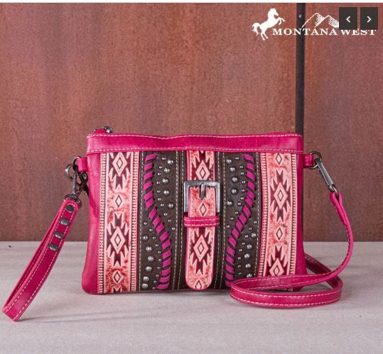 MW Aztec Tooled Clutch/Crossbody