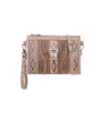 MW Aztec Tooled Clutch/Crossbody