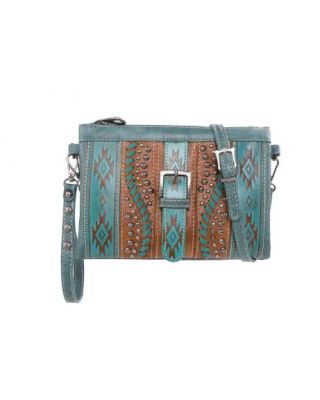 MW Aztec Tooled Clutch/Crossbody