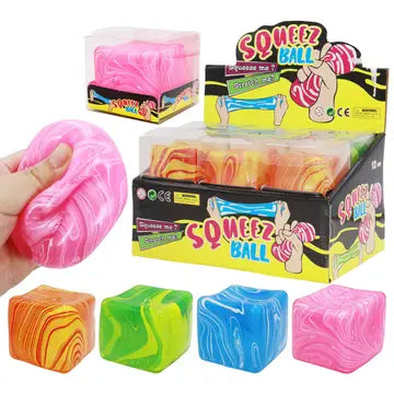 Marbled Cube Putty Squishy