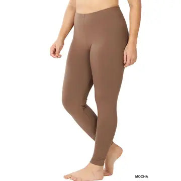 Microfiber Full Length Leggings - Curvy