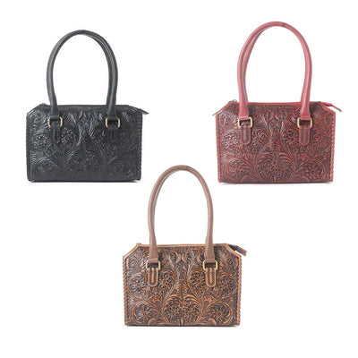 Midnight Grace Handtooled Bag