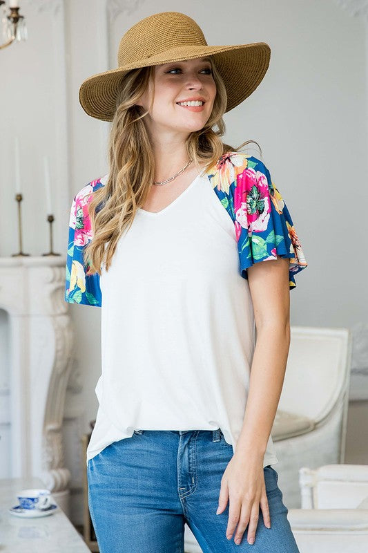 Mix & Match Flare Sleeve Top