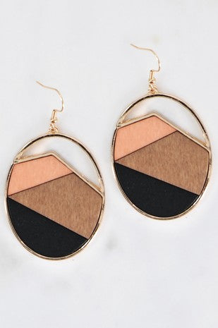 Multicolor Boho Round Earrings