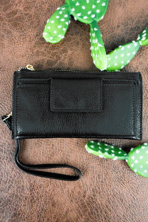 NGIL Faux Leather Wristlet