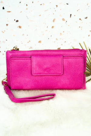 NGIL Faux Leather Wristlet