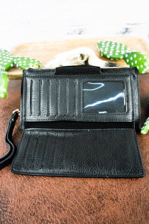 NGIL Faux Leather Wristlet