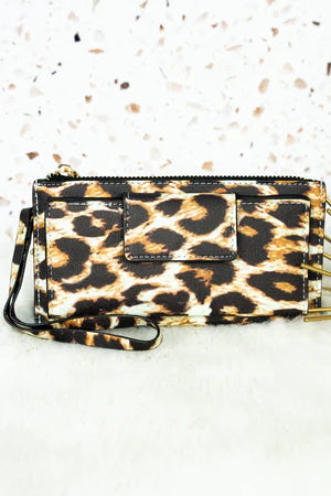 NGIL Faux Leather Wristlet