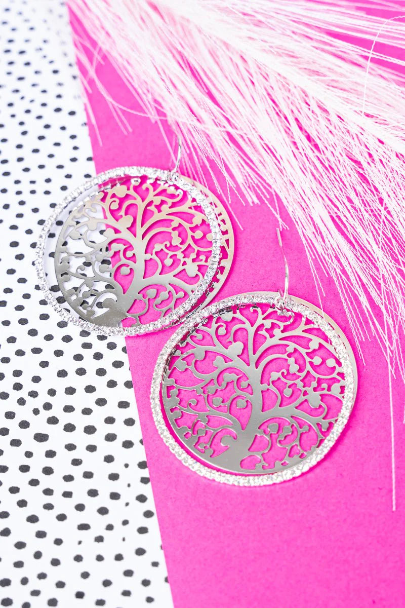 Omri Crystal Fligree Earrings