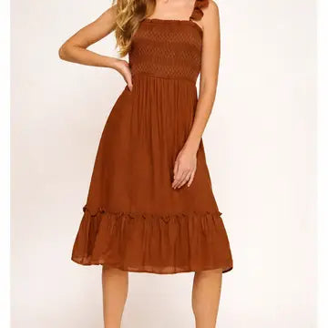 Papaya Gauze Dress