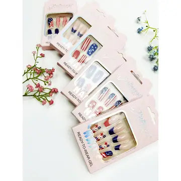 Patriotic Press On Nails