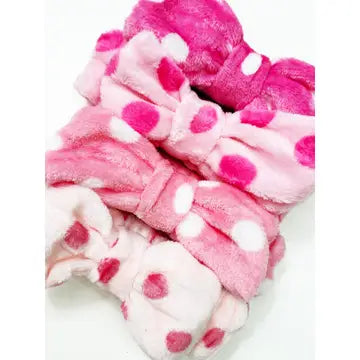 Pink Shades of Polkadot Spa Headband