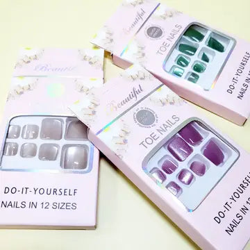 Press On Toe Nail Set