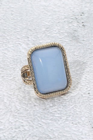 Rectangular Stone Statement Ring