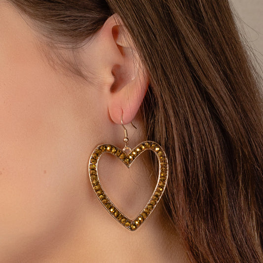 E - Rhinestone Heart
