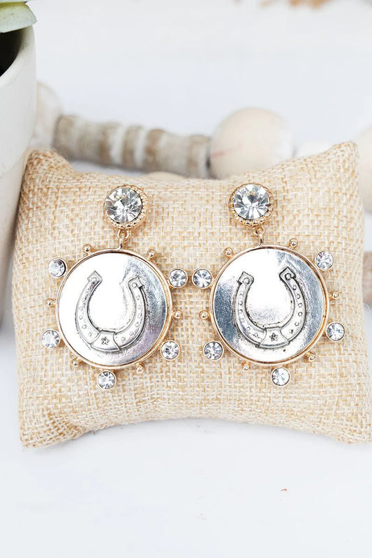 E - Rhinestone Rodeo Reign Horseshoe