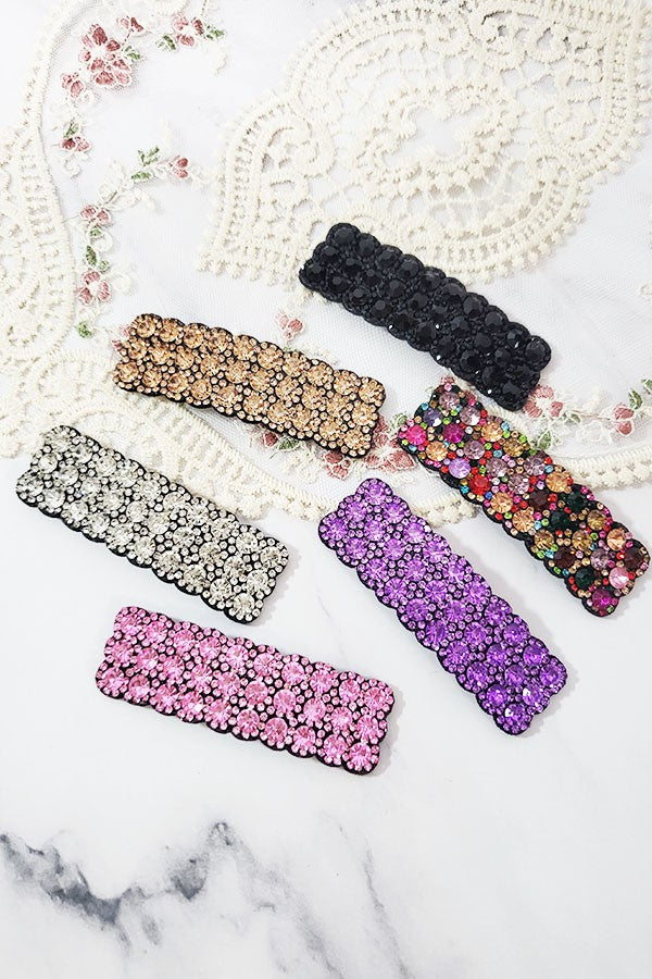 Rhinestone Snap Hair Pin