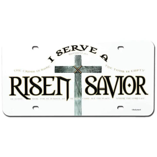 Risen Savior License Place