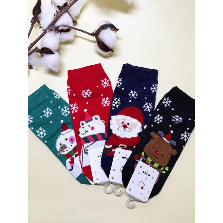 Santa & His Bestfriends Socks